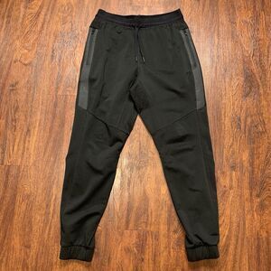 Smartwool Active Tech Black Run Jogger Pants Men’s Sz S Sweats Zip Pockets